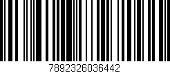 Código de barras (EAN, GTIN, SKU, ISBN): '7892326036442'
