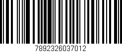 Código de barras (EAN, GTIN, SKU, ISBN): '7892326037012'
