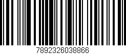 Código de barras (EAN, GTIN, SKU, ISBN): '7892326038866'