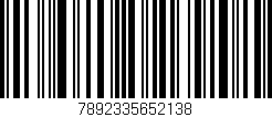 Código de barras (EAN, GTIN, SKU, ISBN): '7892335652138'