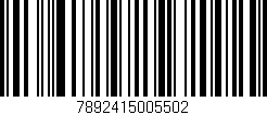 Código de barras (EAN, GTIN, SKU, ISBN): '7892415005502'