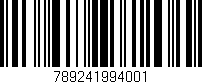 Código de barras (EAN, GTIN, SKU, ISBN): '789241994001'