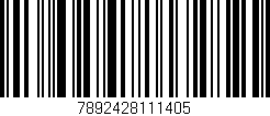 Código de barras (EAN, GTIN, SKU, ISBN): '7892428111405'