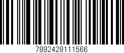 Código de barras (EAN, GTIN, SKU, ISBN): '7892428111566'