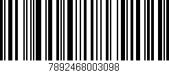 Código de barras (EAN, GTIN, SKU, ISBN): '7892468003098'