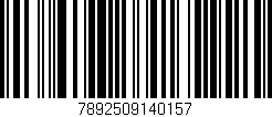 Código de barras (EAN, GTIN, SKU, ISBN): '7892509140157'