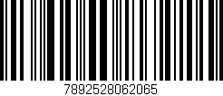 Código de barras (EAN, GTIN, SKU, ISBN): '7892528062065'