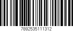 Código de barras (EAN, GTIN, SKU, ISBN): '7892535111312'