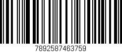 Código de barras (EAN, GTIN, SKU, ISBN): '7892587463759'