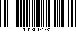 Código de barras (EAN, GTIN, SKU, ISBN): '7892600716619'