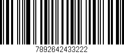 Código de barras (EAN, GTIN, SKU, ISBN): '7892642433222'