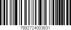 Código de barras (EAN, GTIN, SKU, ISBN): '7892724003831'