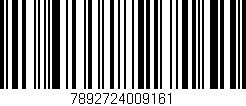 Código de barras (EAN, GTIN, SKU, ISBN): '7892724009161'