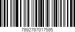 Código de barras (EAN, GTIN, SKU, ISBN): '7892787017585'