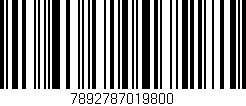 Código de barras (EAN, GTIN, SKU, ISBN): '7892787019800'