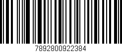 Código de barras (EAN, GTIN, SKU, ISBN): '7892800922384'
