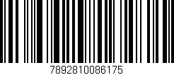 Código de barras (EAN, GTIN, SKU, ISBN): '7892810086175'