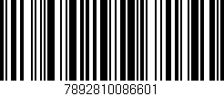 Código de barras (EAN, GTIN, SKU, ISBN): '7892810086601'