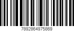 Código de barras (EAN, GTIN, SKU, ISBN): '7892864975869'