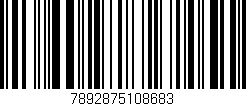 Código de barras (EAN, GTIN, SKU, ISBN): '7892875108683'