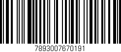 Código de barras (EAN, GTIN, SKU, ISBN): '7893007670191'
