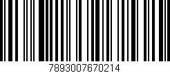 Código de barras (EAN, GTIN, SKU, ISBN): '7893007670214'