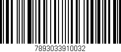 Código de barras (EAN, GTIN, SKU, ISBN): '7893033910032'