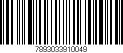 Código de barras (EAN, GTIN, SKU, ISBN): '7893033910049'