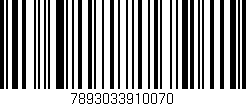 Código de barras (EAN, GTIN, SKU, ISBN): '7893033910070'