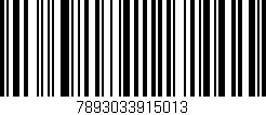 Código de barras (EAN, GTIN, SKU, ISBN): '7893033915013'