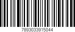 Código de barras (EAN, GTIN, SKU, ISBN): '7893033915044'