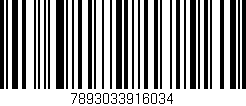 Código de barras (EAN, GTIN, SKU, ISBN): '7893033916034'