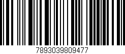 Código de barras (EAN, GTIN, SKU, ISBN): '7893039809477'