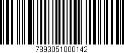Código de barras (EAN, GTIN, SKU, ISBN): '7893051000142'