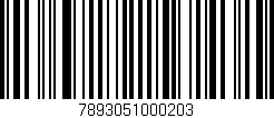 Código de barras (EAN, GTIN, SKU, ISBN): '7893051000203'