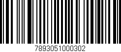 Código de barras (EAN, GTIN, SKU, ISBN): '7893051000302'