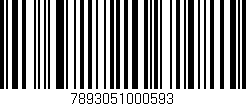 Código de barras (EAN, GTIN, SKU, ISBN): '7893051000593'