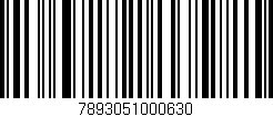 Código de barras (EAN, GTIN, SKU, ISBN): '7893051000630'