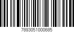 Código de barras (EAN, GTIN, SKU, ISBN): '7893051000685'