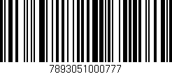 Código de barras (EAN, GTIN, SKU, ISBN): '7893051000777'