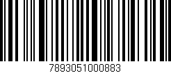 Código de barras (EAN, GTIN, SKU, ISBN): '7893051000883'