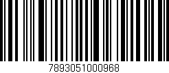 Código de barras (EAN, GTIN, SKU, ISBN): '7893051000968'
