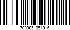 Código de barras (EAN, GTIN, SKU, ISBN): '7893051051816'