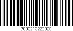 Código de barras (EAN, GTIN, SKU, ISBN): '7893213222320'