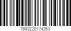 Código de barras (EAN, GTIN, SKU, ISBN): '7893220174353'
