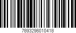 Código de barras (EAN, GTIN, SKU, ISBN): '7893296010418'