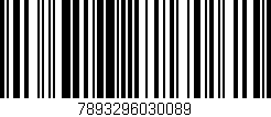 Código de barras (EAN, GTIN, SKU, ISBN): '7893296030089'