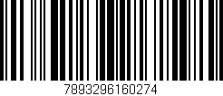 Código de barras (EAN, GTIN, SKU, ISBN): '7893296160274'