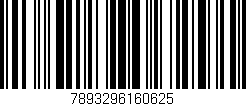 Código de barras (EAN, GTIN, SKU, ISBN): '7893296160625'