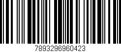 Código de barras (EAN, GTIN, SKU, ISBN): '7893296960423'